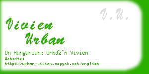 vivien urban business card